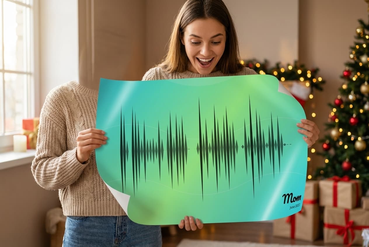 Large satin print gift