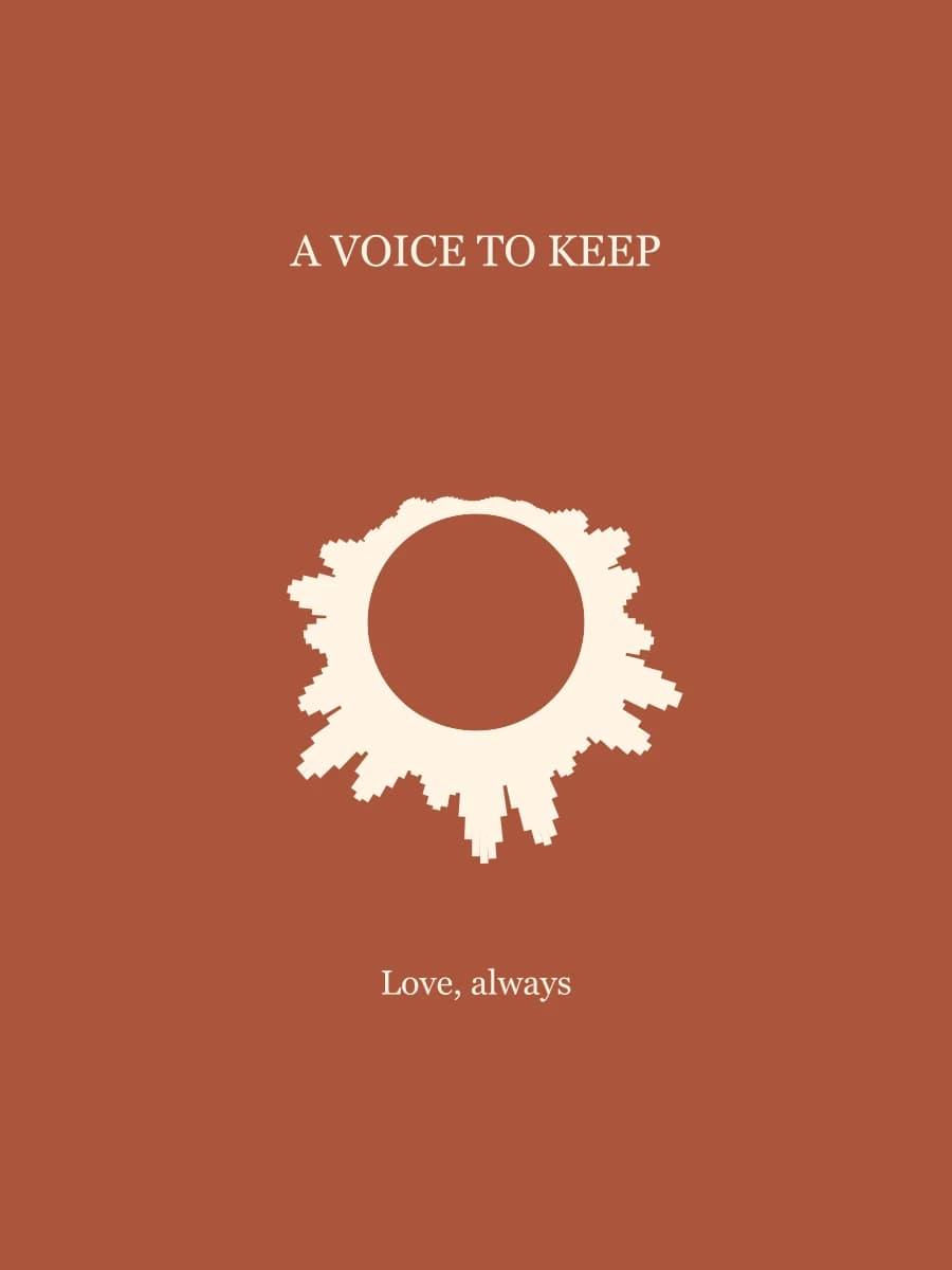 A voice to keep sample layout; your audio creates a new waveform