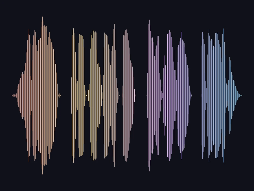 After the sunset sample layout; your audio creates a new waveform
