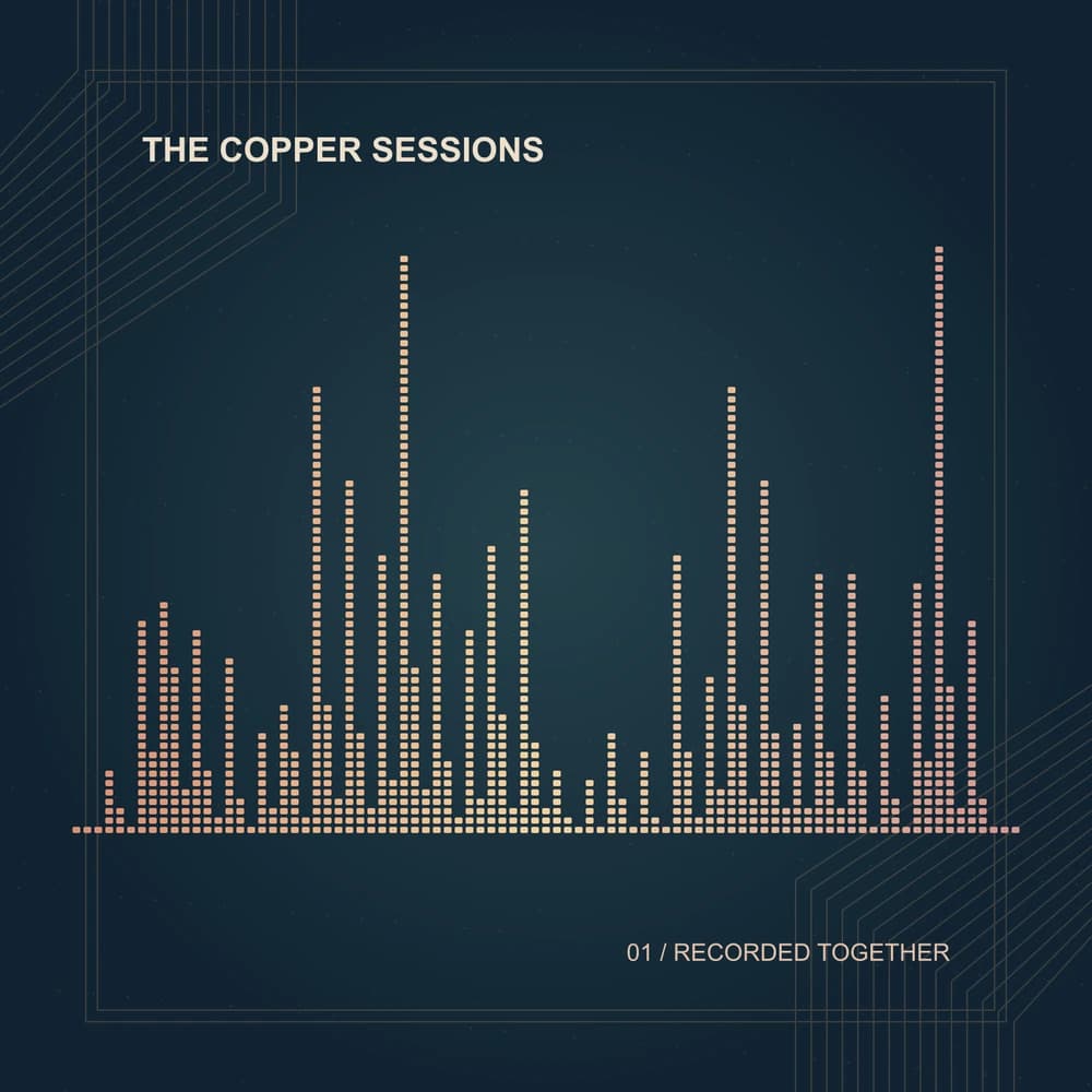 Copper sessions sample layout; your audio creates a new waveform