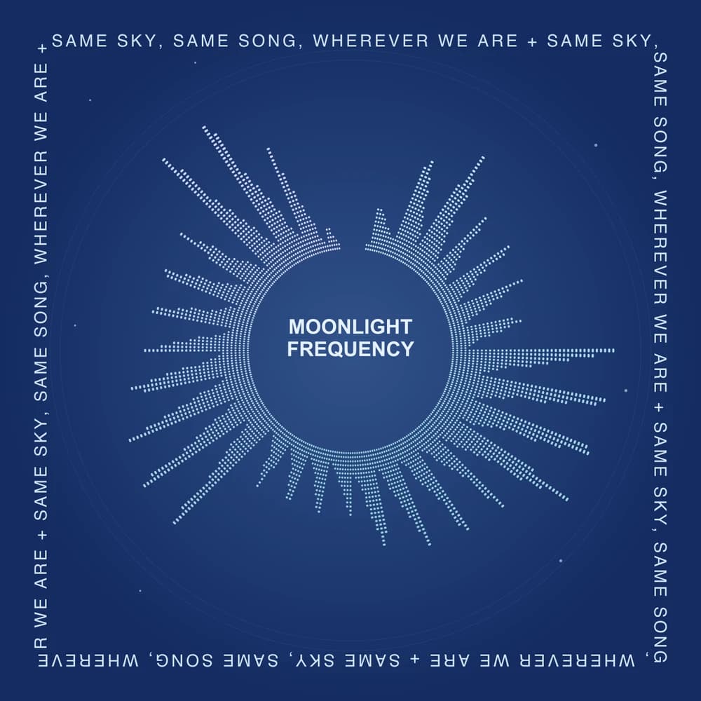 Moonlight frequency sample layout; your audio creates a new waveform