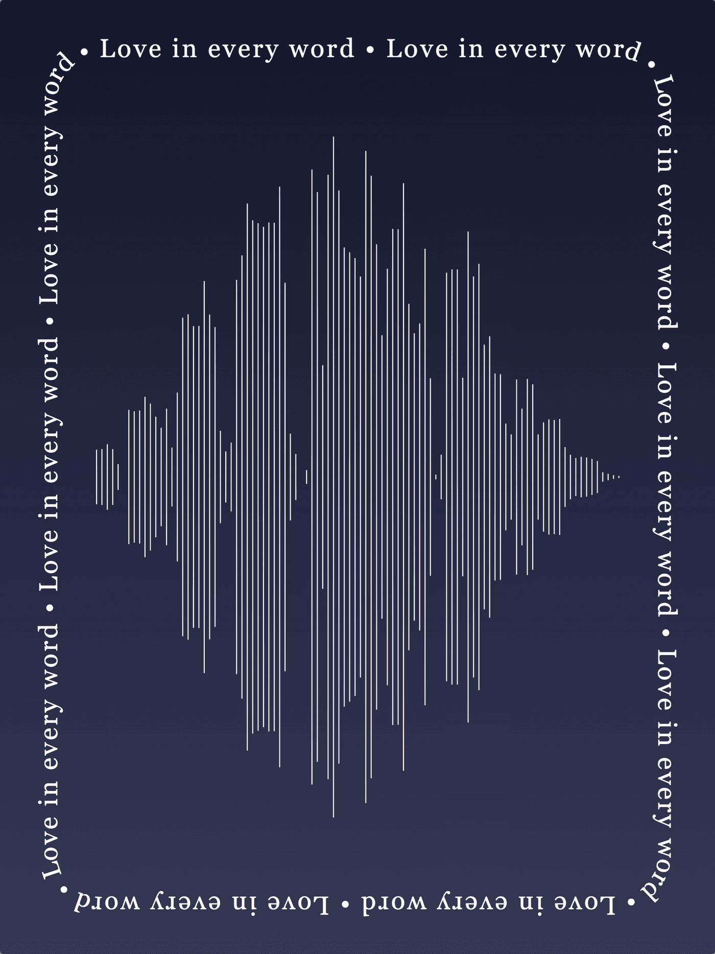 Soundwave artwork created in the SoundPrints editor