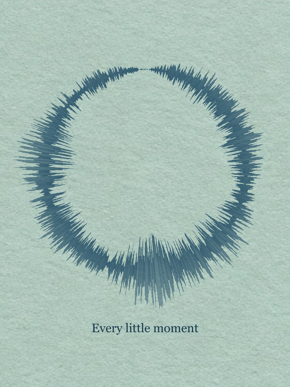 Every little moment on Poster, 12" × 16"