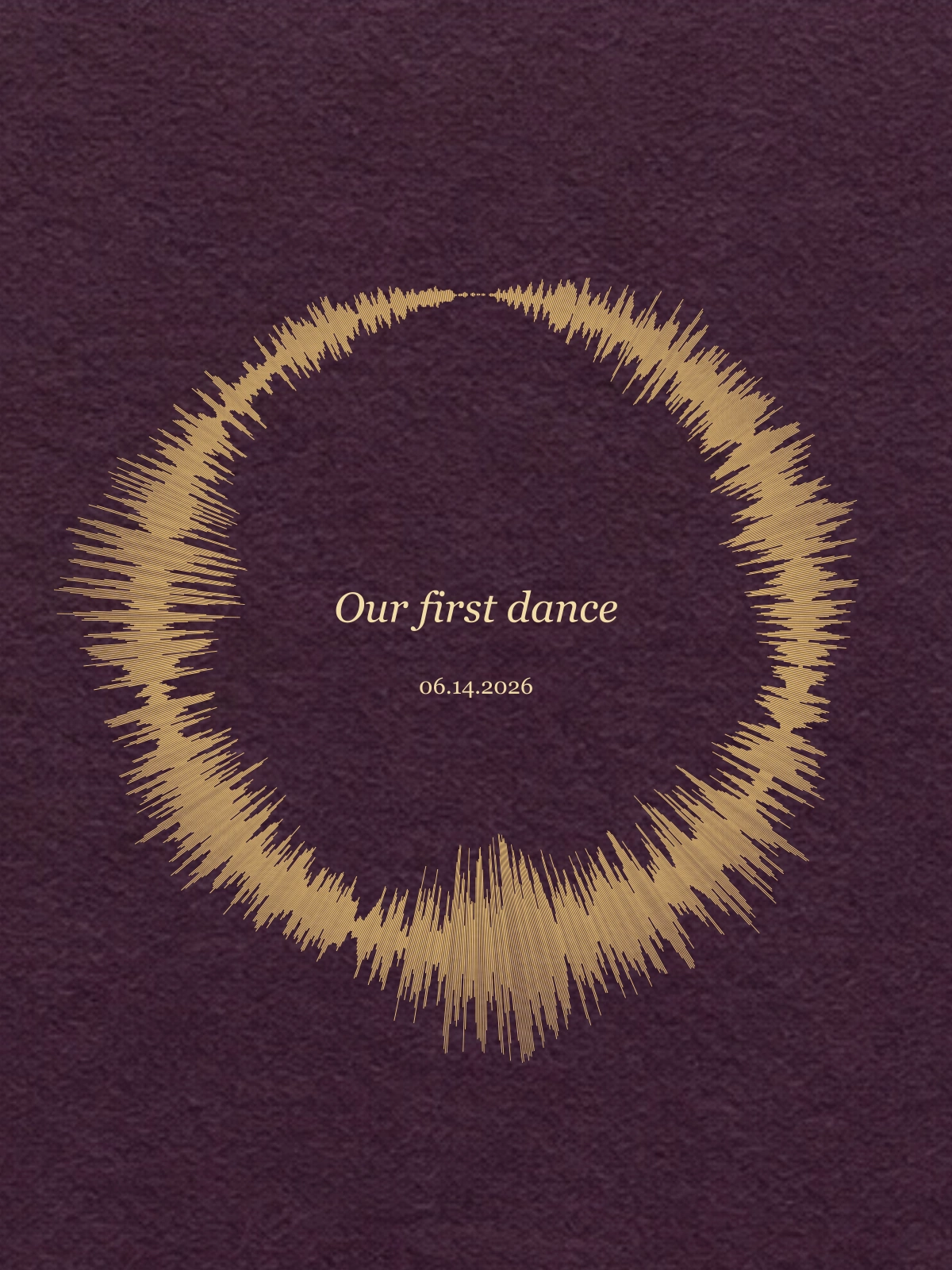 Our first dance on Poster, 12" × 16"