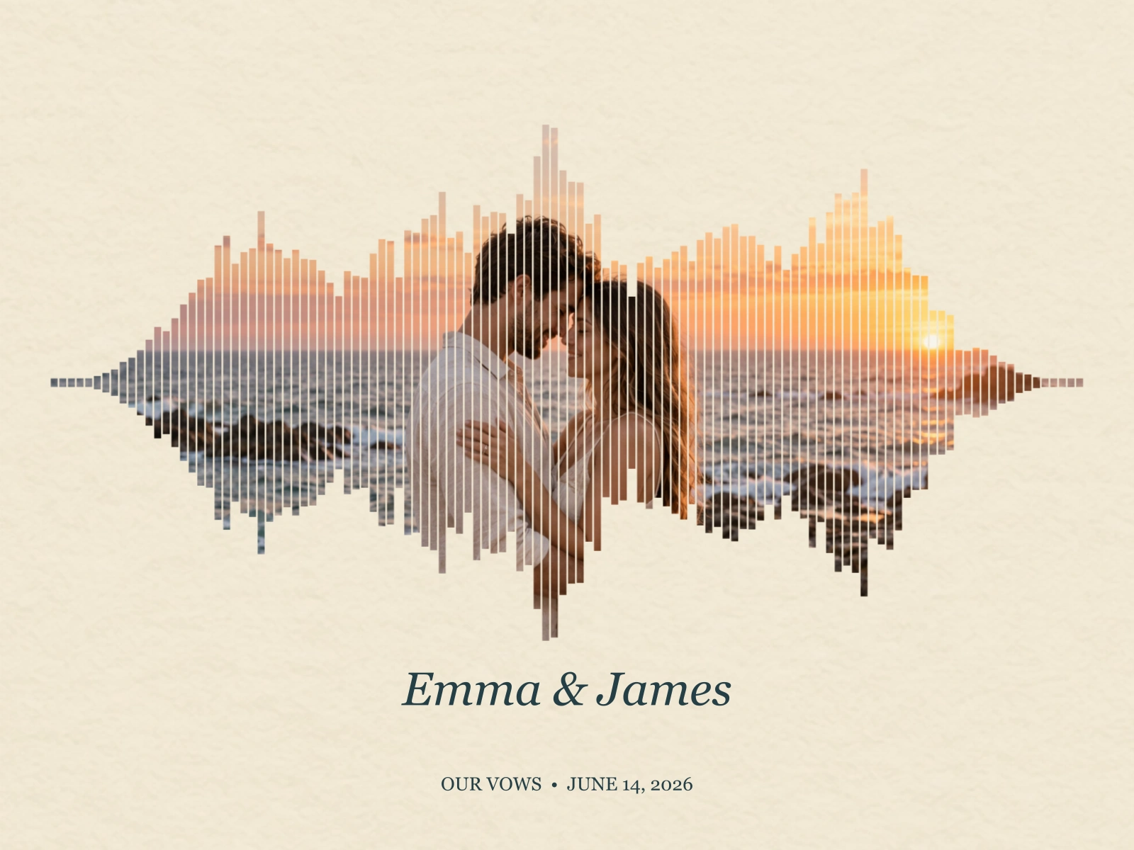 Our coastal vows on Poster, 8" × 10"