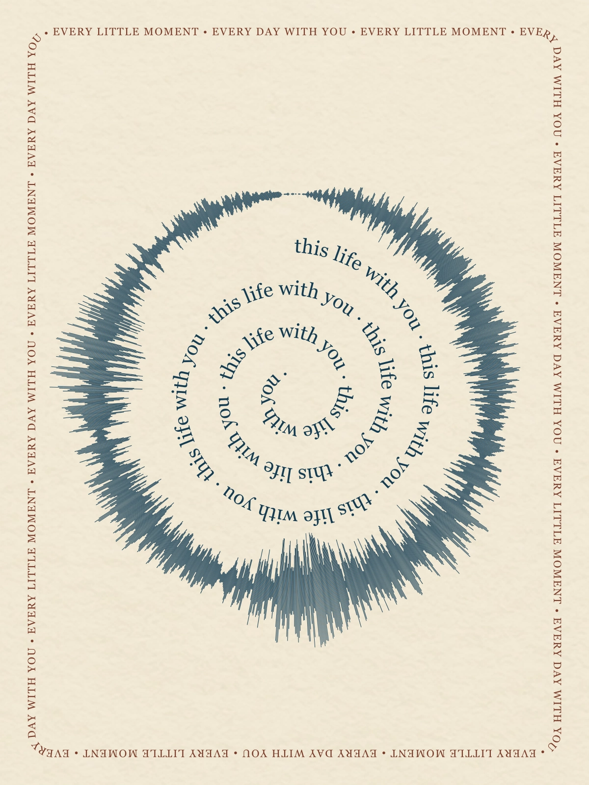 This life with you on Poster, 12" × 16"