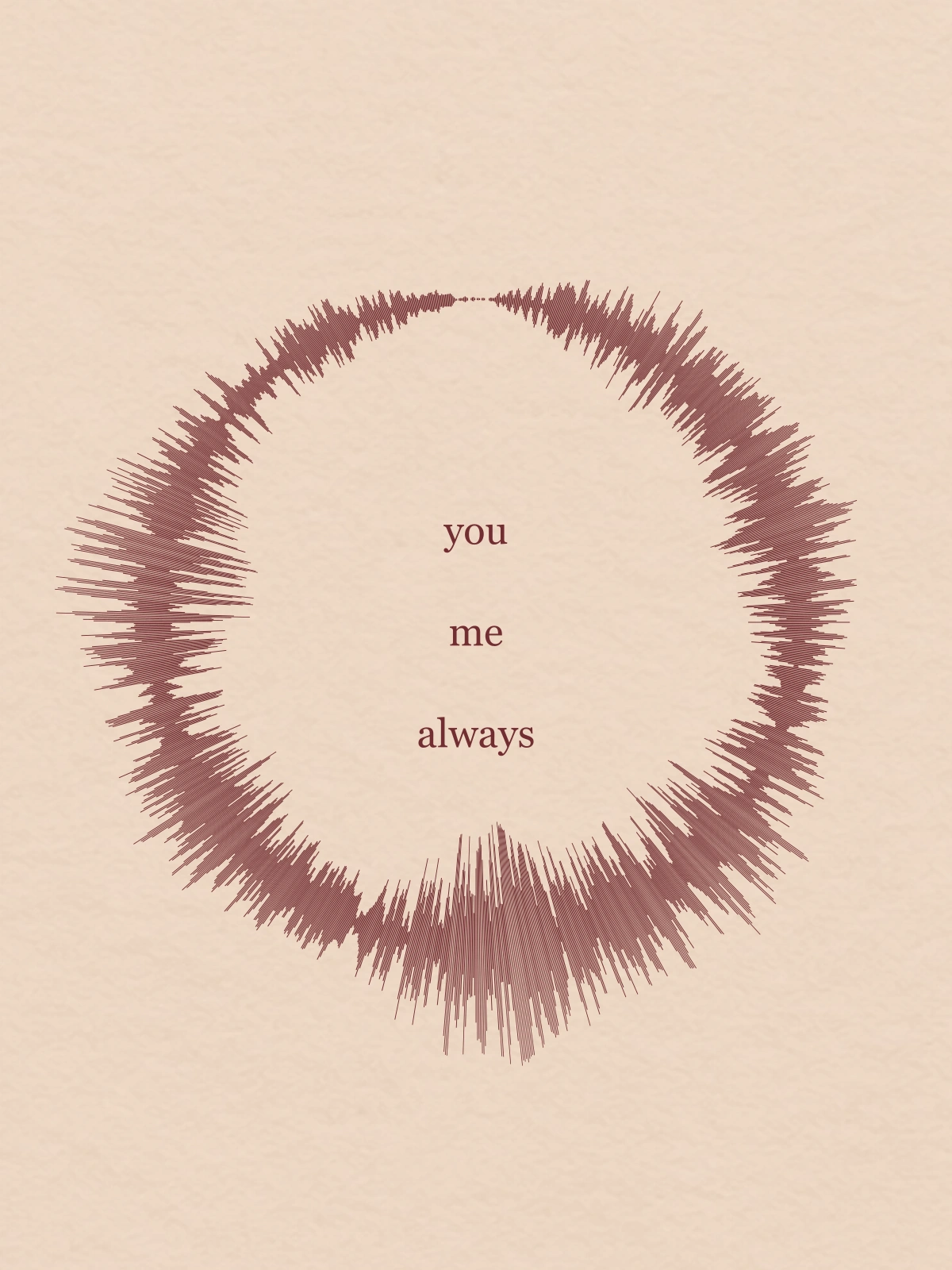 You me always on Poster, 12" × 16"