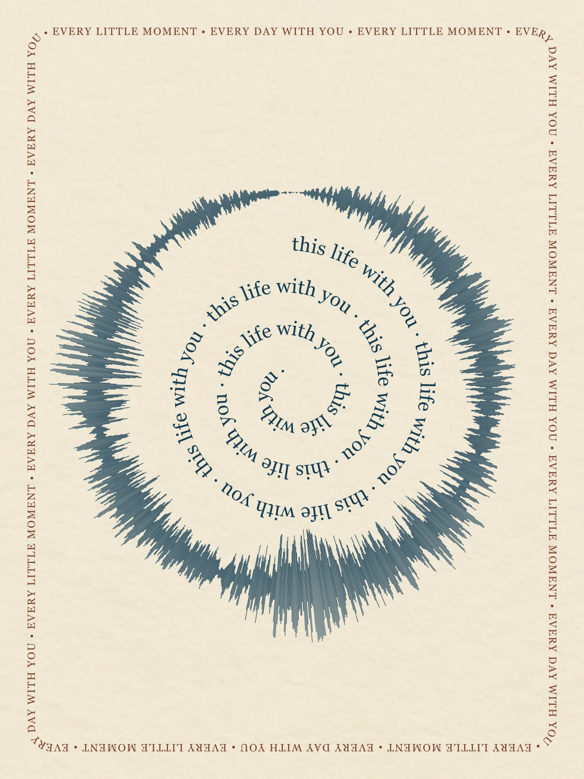 This life with you on Poster, 12" × 16"