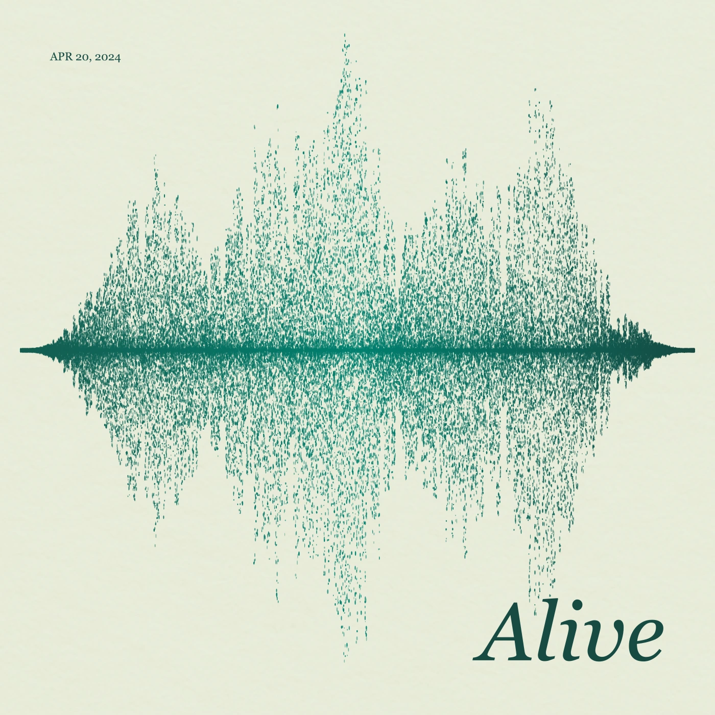 Alive on Poster, 10" × 10"