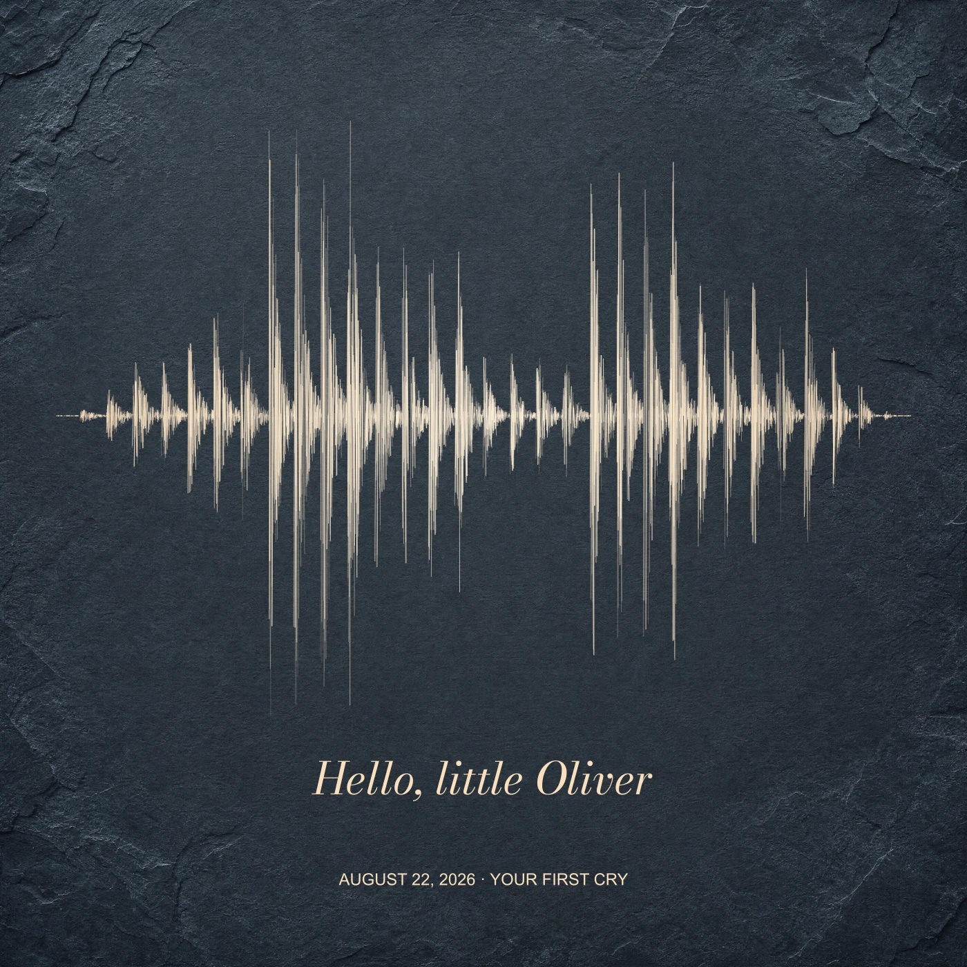 First Hello on Poster, 10" × 10"