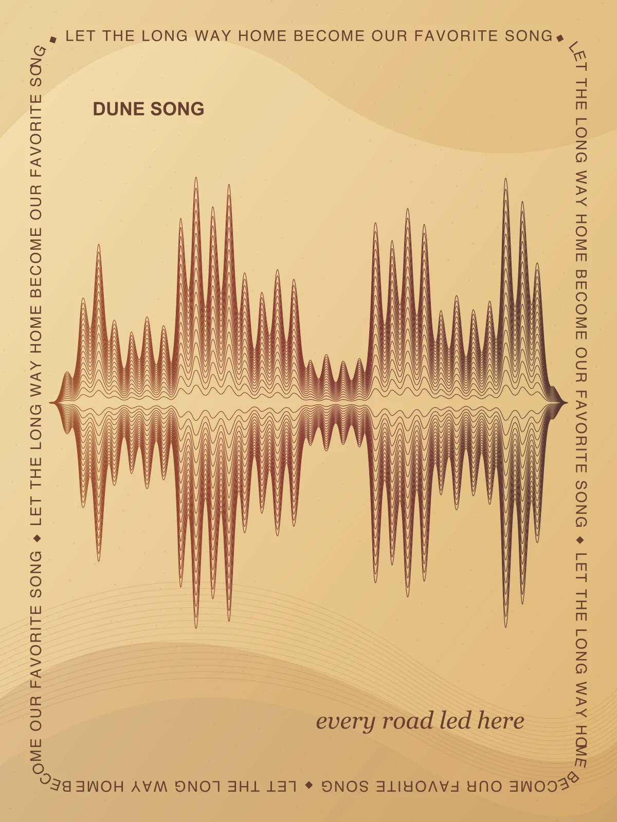 Dune song on Poster, 12" × 16"